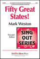 Fifty Great States! Two-Part choral sheet music cover